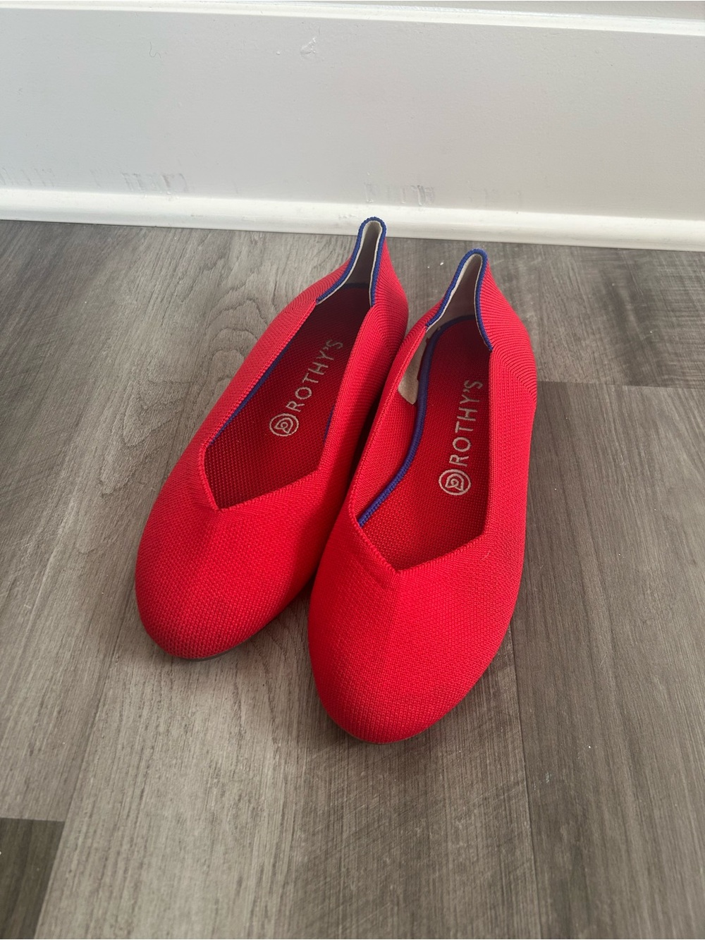 Rothy's Red Women's The Flat Rounded Ballet Flats